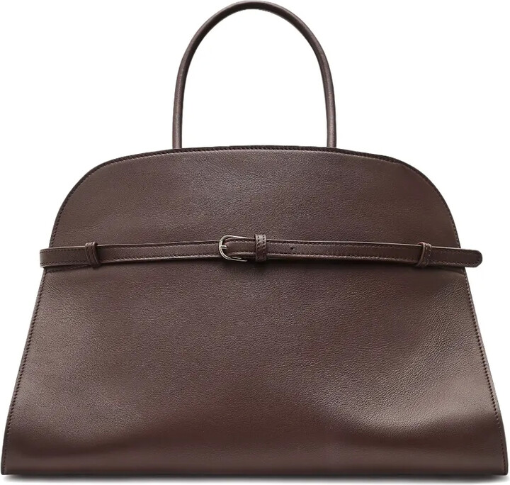 The Row Pre-Owned Margaux 15 buckle-detail leather tote bag