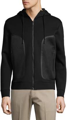 Antony Morato Men's Fleece Hooded Jacket - Black, Size xx-large
