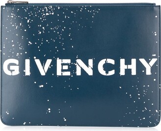 Givenchy Printed Logo Clutch Bag