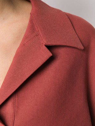LE 17 SEPTEMBRE Tie-Waist Notched-Collar Shirt