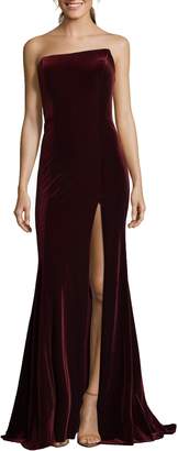 Xscape strapless velvet gown Clearance