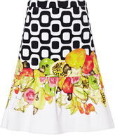 Thumbnail for your product : Isolda Printed Woven-Cotton Mini Skirt