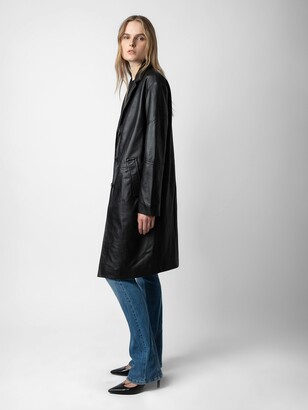 Zadig & Voltaire Macari Leather Coat - ShopStyle