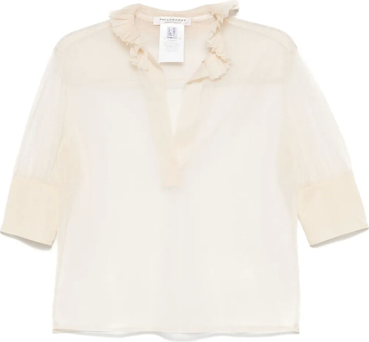 Philosophy di Lorenzo Serafini Sheer Top