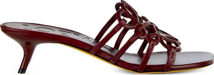Loewe Anagram cutout heeled sandals