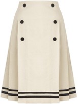 Thumbnail for your product : Meadham Kirchhoff White Wool Violetta Skirt