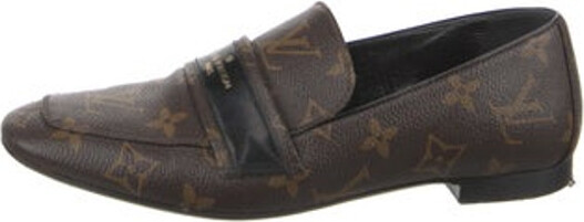Louis Vuitton LV Monogram Leather Loafers