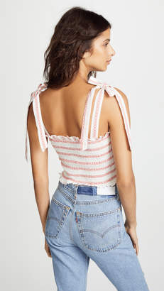 Free People Electric Love Smocked Top