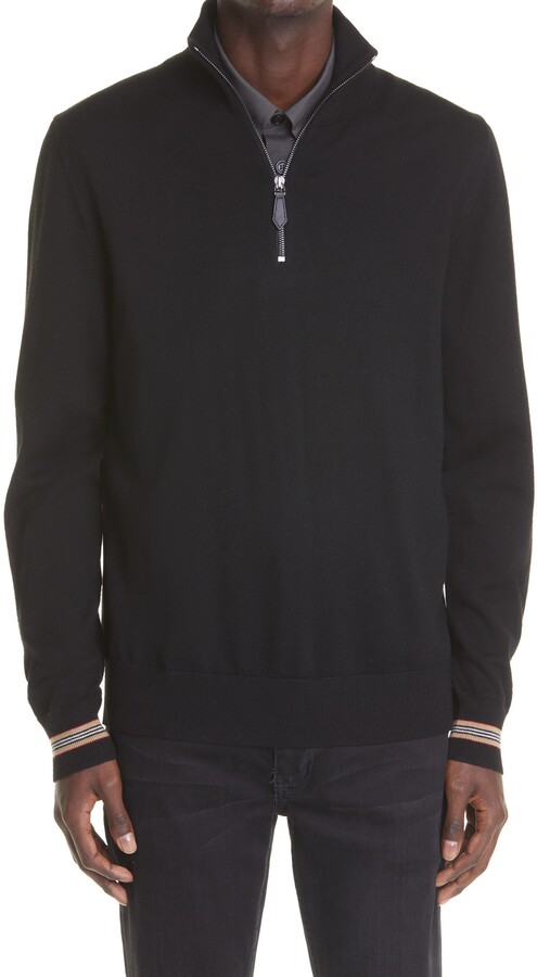 burberry half zip pullover
