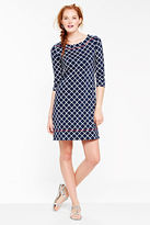 Thumbnail for your product : Lands' End Women's Petite Pattern Knit Piped Beach Tunic Dress
