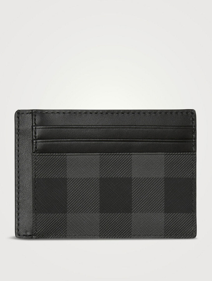 Burberry Check Money Clip Card Case ShopStyle Wallets