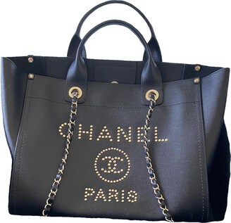 Chanel Deauville leather tote - ShopStyle