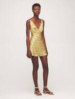 Thumbnail for your product : Bec & Bridge Golden Fields Silk Satin Mini Dress