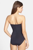 Thumbnail for your product : La Blanca Embroidered Bandeau One-Piece Swimsuit