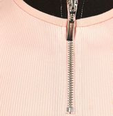 Thumbnail for your product : River Island Girls pink tipped zip funnel neck tank top