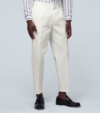 Thegigi Pleated cotton-twill pants