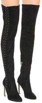 Thumbnail for your product : Jimmy Choo Marie 100 suede over-the-knee boots