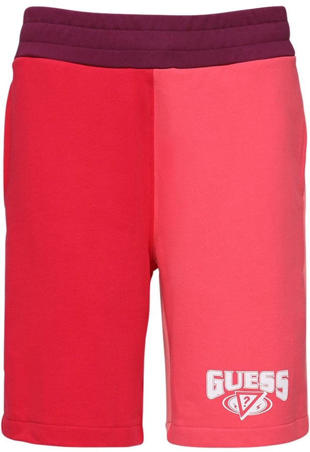 guess neon nylon active shorts