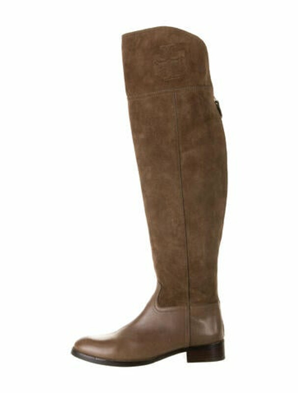 Tory Burch Leather Riding Boots Brown ShopStyle