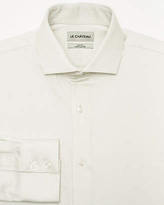 Le Château Two-Tone Cotton Blend Slim Fit Shirt