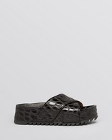 Thumbnail for your product : Jeffrey Campbell Open Toe Slide Flat Sandals - Menorca