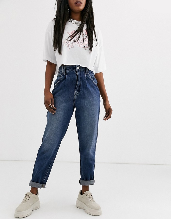 Pepe Jeans Daisie core mom jeans - ShopStyle