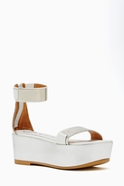 Thumbnail for your product : Nasty Gal Lars Platform Sandal - Silver Plated