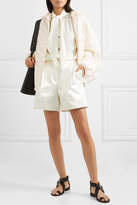 Thumbnail for your product : Jil Sander Hooded Cotton Poplin-trimmed Quilted Shell Jacket - White