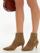 Thumbnail for your product : Isabel Marant Derst Point-toe Suede Ankle Boots - Womens - Khaki