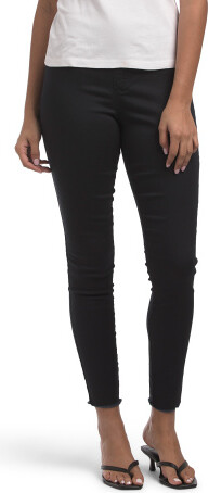 TJMAXX Frayed Edge Mid Rise Leggings For Women, Spandex/Cotton/Polyester