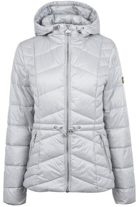 barbour international ace quilted jacket with hood