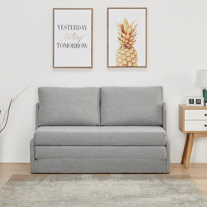 Dunelm Dos Fabric Sofa Bed Grey ShopStyle