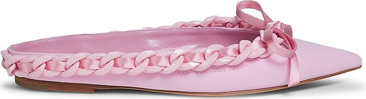 Giambattista Valli Chain-Trim Point Toe Mules