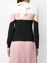 Thumbnail for your product : RED Valentino ribbed knit panelled sweater