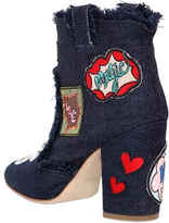 Thumbnail for your product : Laurence Dacade 95mm Patches Denim Ankle Boots