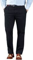 Thumbnail for your product : Charles Tyrwhitt Navy slim fit flat front chinos