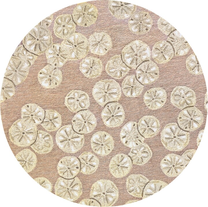 Liora Manné Liora Manne' Capri Sea Biscuit 4'x4' Round Area Rug