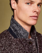 Thumbnail for your product : Ted Baker RICH Herringbone boucle wool-blend coat