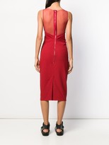 Thumbnail for your product : Rick Owens Mesh-Panelled Dress