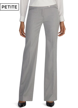 White House Black Market Petite Gray Modern Bootcut Suit Pants