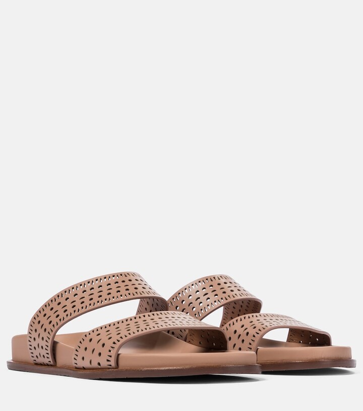 Laser Cut Leather Sandals | Shop the world's largest collection of 