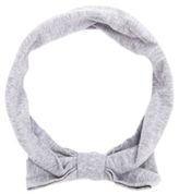 Thumbnail for your product : Charlotte Russe Bow-Front Cotton Turban Head Wrap
