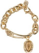 Thumbnail for your product : Versus Gold Lion Medallion Bracelet