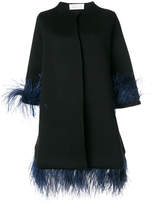 Thumbnail for your product : Gianluca Capannolo Capucine feather embellished coat
