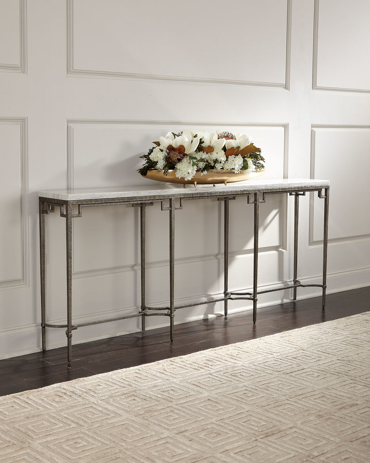 Ambella Bennett Sofa Height Console, How Tall Should A Sofa Console Table Be