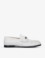 Thumbnail for your product : Tod's Gold-tone penny bar leather loafers
