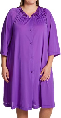 Shadowline Women's Plus-Size Petals 3/4 Sleeve 41 Inch Waltz Coat