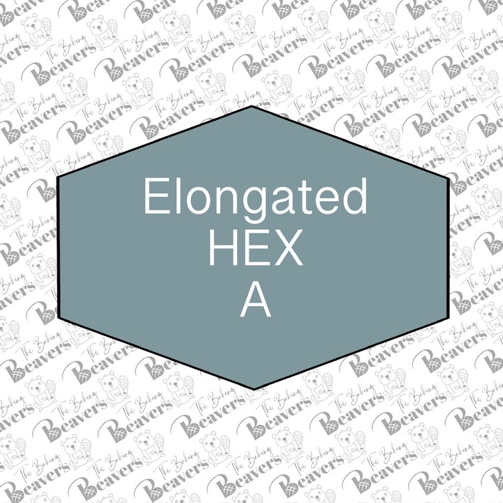 Elongated Hexagon A Cookie Cutter