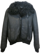 Thumbnail for your product : Gucci Black Shearling Bomber Jacket It42 (Fr38)