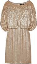 Thumbnail for your product : Jenny Packham Layered Sequined Silk-georgette Dress